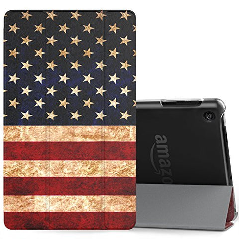 MoKo Ultra Lightweight Slim Shell Stand Cover with Translucent Frosted Back for Fire HD 8 2017