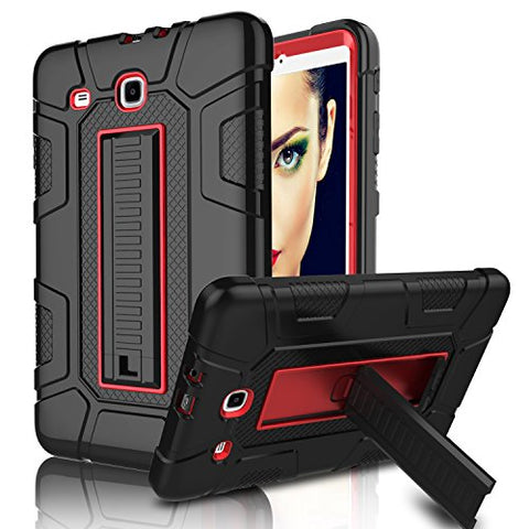 New Galaxy Tab E 9.6 Case, Elegant Choise Case with Kickstand Three Layer Heavy Duty Shockproof Defender Rugged Protective Case Cover for Samsung Galaxy Tab E 9.6