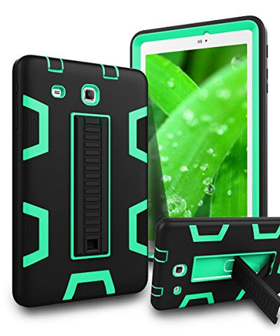 Samsung Galaxy Tab E 8.0 Case,TIANLI[Kickstand Features][Shock Absorption] Three-Layer Heavy Duty Rugged Armor High Impact Resistant Bumper Protective Case Cover for Samsung Galaxy Tab E