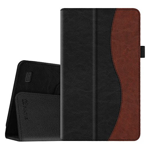 Fintie Folio Case for All-New Amazon Fire 7 Tablet (7th Generation, 2017 Release) - Slim Fit Premium Vegan Leather Standing Protective Cover with Auto