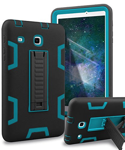 Samsung Galaxy Tab E 8.0 Case,XIQI Three Layer Hybrid Rugged Heavy Duty Shockproof Anti-Slip Case Full Body Protection Cover for Tab E 8.0