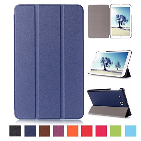 Galaxy Tab E 8.0 T377V Case,UUcovers Colorful Tri-fold Lightweight Slim Shell Standing Cover Shockproof Protective Cover Shell for Samsung Galaxy Tab E 8.0 inch T377V