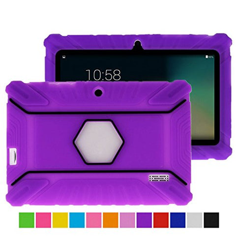 Turpro™ Shockproof Defender Rubber Silicone Gel Jelly Soft Rugged Anti-slip Case for Dragon Touch A13 Q88, Y88,Y88 X 7 inch