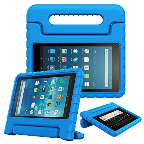 Fintie Case for All Fire HD 8 Tablet (7th and 8th Generation Tablets, 2017 and 2018 Releases) - [Kids Friendly] Shock Proof Light Weight Convertible Handle Stand Protective