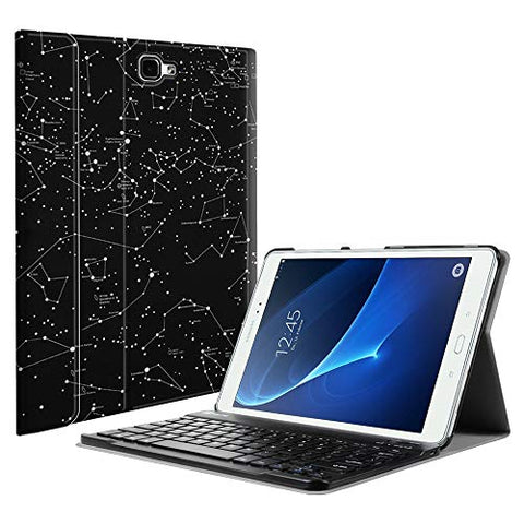 Fintie Keyboard Case Samsung Galaxy Tab A 10.1, Smart Slim Shell Light Weight Stand Cover Magnetically Detachable Wireless Bluetooth