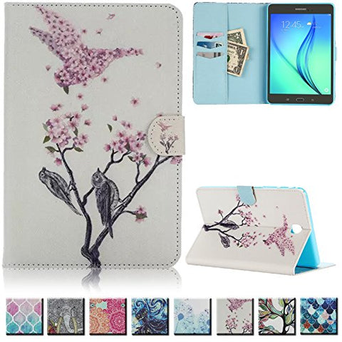 Galaxy Tab A 8.0 Case,UUcovers Magnetic Closure Slim-Fit Flip Stand [Card Holder] Case Auto Sleep/Wake Function Samsung Galaxy Tab A 8.0 Inch