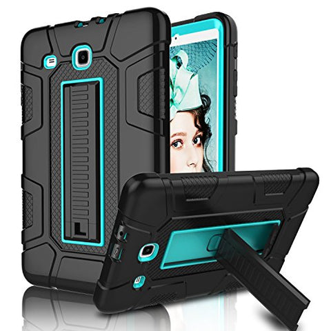 New Galaxy Tab E 9.6 Case, Elegant Choise Case with Kickstand Three Layer Heavy Duty Shockproof Defender Rugged Protective Case Cover for Samsung Galaxy Tab E 9.6