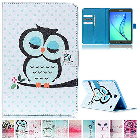 Galaxy Tab A 8.0 Case,UUcovers Magnetic Closure Slim-Fit Flip Stand [Card Holder] Case Auto Sleep/Wake Function Samsung Galaxy Tab A 8.0 Inch