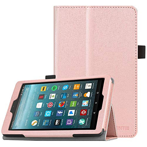 Fintie Folio Case for All-New Amazon Fire 7 Tablet (7th Generation, 2017 Release) - Slim Fit Premium Vegan Leather Standing Protective Cover with Auto