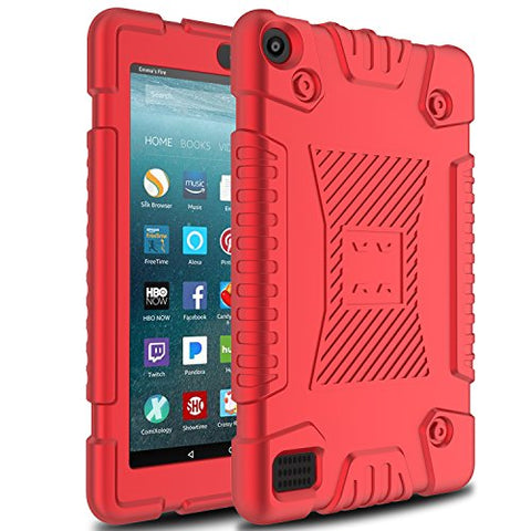 Venoro Case for All-New Amazon Fire 7 Tablet, Light Weight Shockproof Soft Silicone Defender Protective Case Cover for Amazon Kindle Fire 7 (7th Generation - 2017 Release