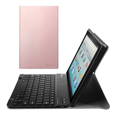 Fintie Keyboard Case for All-New Fire HD 10 (7th Generation, 2017 Release), Slim Lightweight Stand Cover with Detachable Wireless Bluetooth