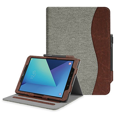 Fintie Case for Samsung Galaxy Tab S3 9.7, [Corner Protection] Multi-Angle Viewing Stand Cover Packet with S Pen Protective Holder Auto