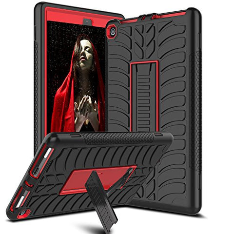 Venoro Case for All-New Amazon Fire HD 8 Tablet, Shockproof Protective Case Cover with Kickstand Compatible with Fire HD 8 Tablet (7th 8th Generation, 2017 2018