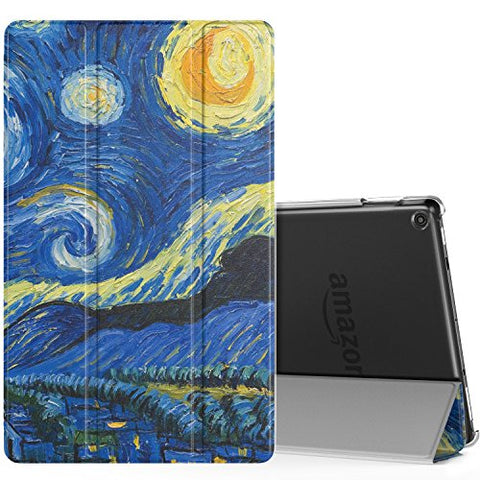 MoKo Ultra Lightweight Slim Shell Stand Cover with Translucent Frosted Back for Fire HD 10 2017 Tablet