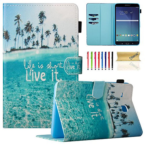 Tab E 8.0" Case, Samsung SM-T377a Case, Dteck PU Leather Flip Stand Case [Card Holder] Wallet Case Cover for Samsung Galaxy Tab E T377/T375 8.0 Inch Lite Series