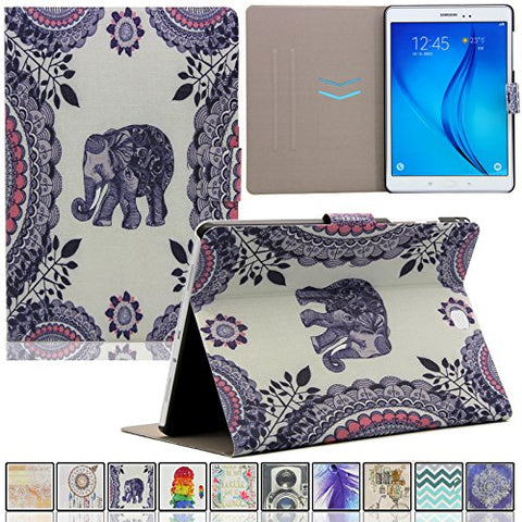 Galaxy Tab A 8.0 Case,UUcovers Magnetic Closure Slim-Fit Flip Stand [Card Holder] Case Auto Sleep/Wake Function Samsung Galaxy Tab A 8.0 Inch