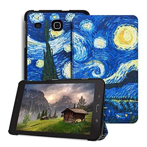 Galaxy Tab E 8.O Case - Leafbook Ultra Slim Lightweight Smart Shell Standing Cover for Samsung Galaxy Tab E