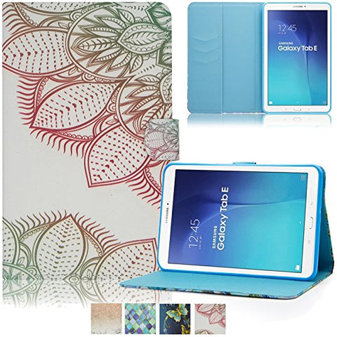 Galaxy Tab E 8.0 T377V Case,UUcovers Colorful Tri-fold Lightweight Slim Shell Standing Cover Shockproof Protective Cover Shell for Samsung Galaxy Tab E 8.0 inch T377V