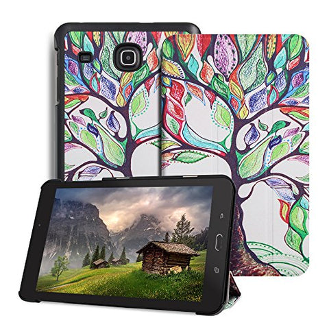 Galaxy Tab E 8.O Case - Leafbook Ultra Slim Lightweight Smart Shell Standing Cover for Samsung Galaxy Tab E