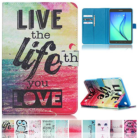 Galaxy Tab A 8.0 Case,UUcovers Magnetic Closure Slim-Fit Flip Stand [Card Holder] Case Auto Sleep/Wake Function Samsung Galaxy Tab A 8.0 Inch