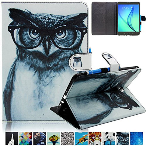 Galaxy Tab A 8.0 Case,UUcovers Magnetic Closure Slim-Fit Flip Stand [Card Holder] Case Auto Sleep/Wake Function Samsung Galaxy Tab A 8.0 Inch