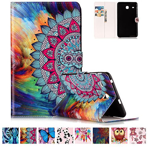 Galaxy Tab E 8.0 T377V Case,UUcovers Colorful Tri-fold Lightweight Slim Shell Standing Cover Shockproof Protective Cover Shell for Samsung Galaxy Tab E 8.0 inch T377V