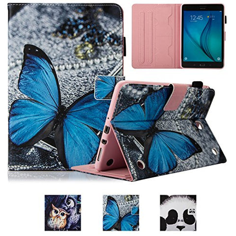 Galaxy Tab A 8.0 Case,UUcovers Magnetic Closure Slim-Fit Flip Stand [Card Holder] Case Auto Sleep/Wake Function Samsung Galaxy Tab A 8.0 Inch