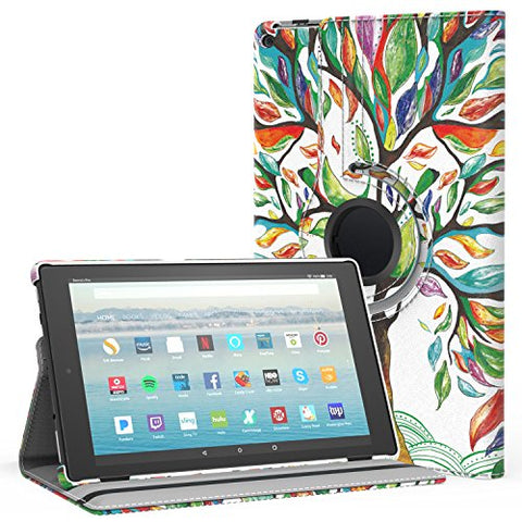 MoKo 360 Degree Rotating Cover Case Fire HD 10 2017