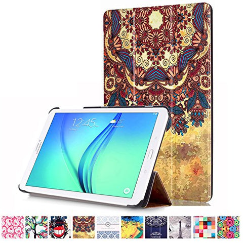 Galaxy Tab E 8.0 T377V Case,UUcovers Colorful Tri-fold Lightweight Slim Shell Standing Cover Shockproof Protective Cover Shell for Samsung Galaxy Tab E 8.0 inch T377V