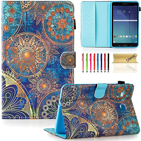 Tab E 8.0" Case, Samsung SM-T377a Case, Dteck PU Leather Flip Stand Case [Card Holder] Wallet Case Cover for Samsung Galaxy Tab E T377/T375 8.0 Inch Lite Series