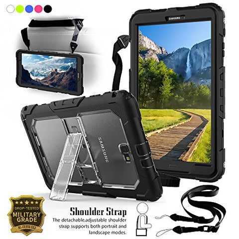 Shockproof Full-Body Protective Rugged Bumper Cover Skin W/Kickstand & Shoulder Strap